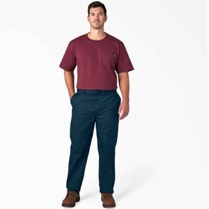 NWT Dickies Work Pants Original Classic fit 42 X 34 navy blue easy care durable